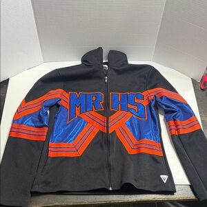 Varsity Black and Blue Kids Jean Jacket